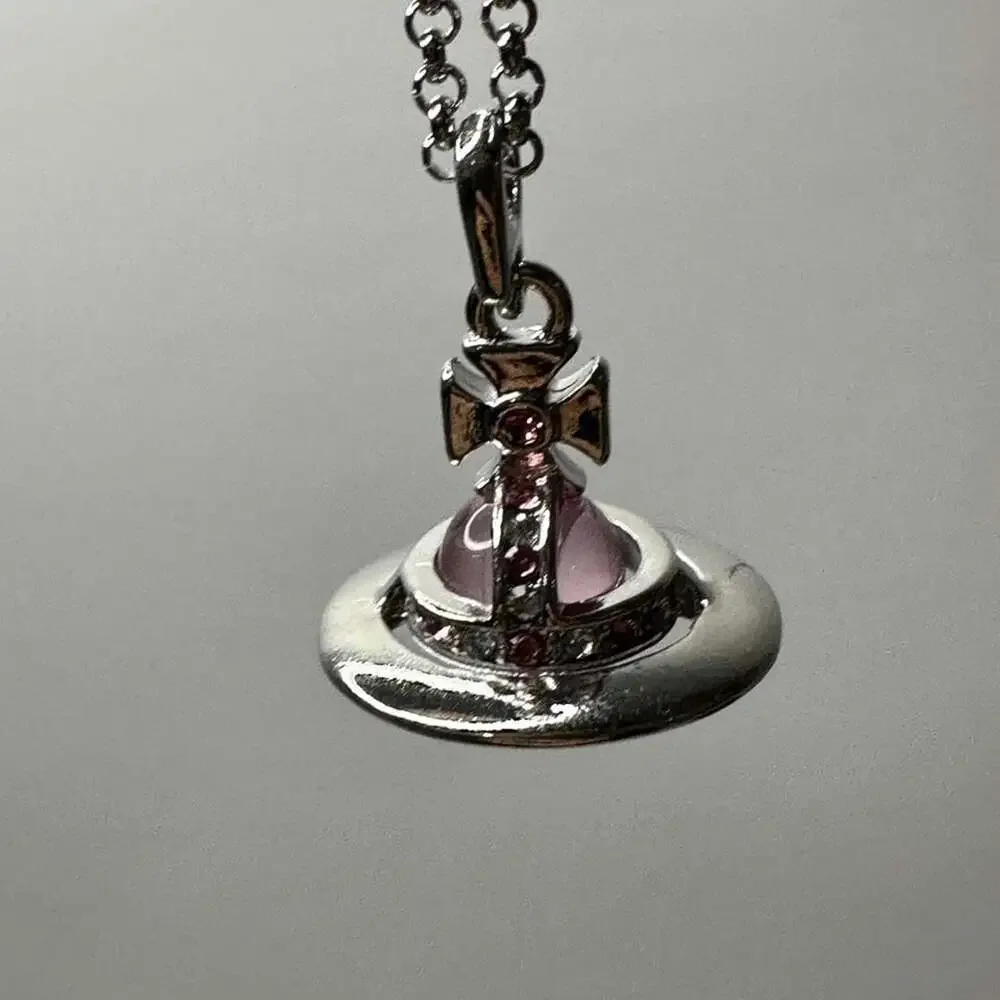 Vivienne Westwood Pink Cross Pendant B 84 C